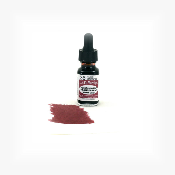 Synchromatic Transparent Water Color, 0.5 oz, Rose Madder (36)